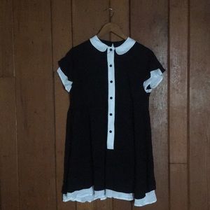 Collared black dress